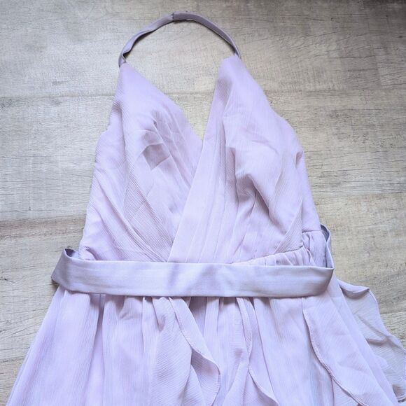 Vera Wang lilac Lavender Purple long Maxi formal dress size 16 Bridalmaid - Picture 2 of 8